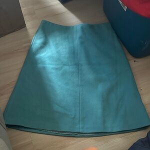 Boden bright robins egg blue wool lined skirt SZ: 4